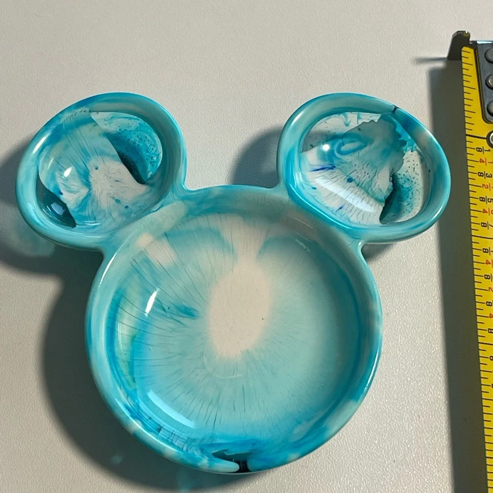 Resin Mouse Head Shaped Trinket Tray, handcrafted Set of 2 - Picture 2 of 7